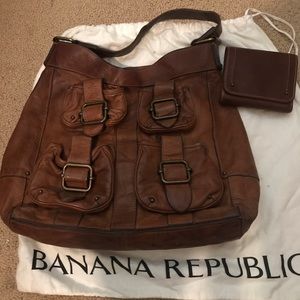 Banana Republic Leather Tote and Wallet